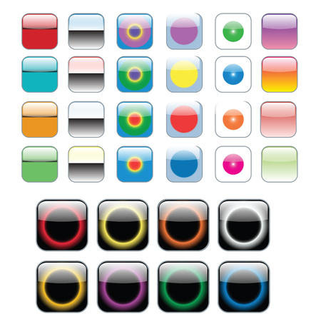 Web buttons setのイラスト素材
