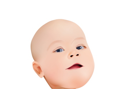 Baby faceのイラスト素材