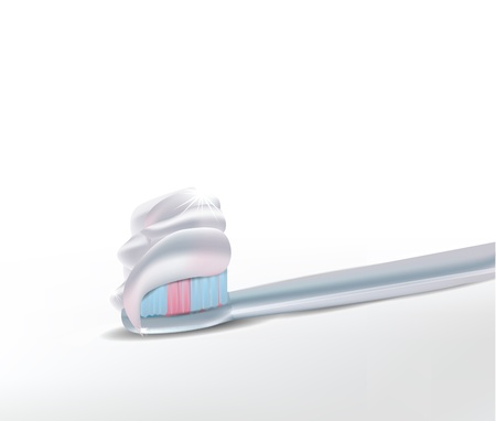 Tooth Paste and Brush のイラスト素材
