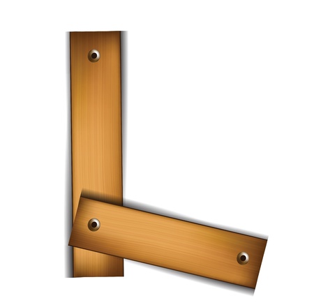 wooden letterのイラスト素材