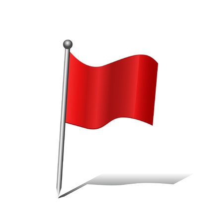 Red Flag Icon のイラスト素材