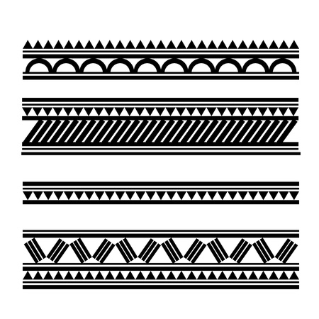 Maori   Polynesian Style tattoo  braceletのイラスト素材