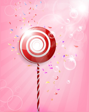 Lollipop Shiny Background Illustration のイラスト素材