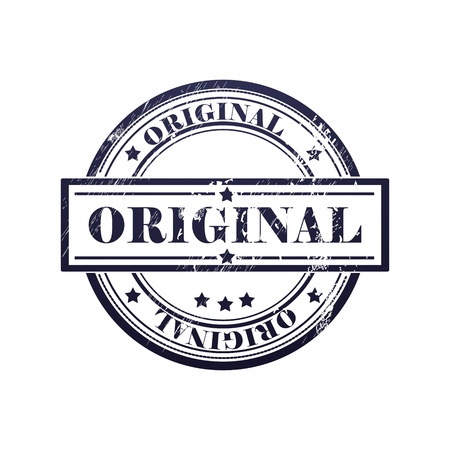 grunge stamp with original  textのイラスト素材