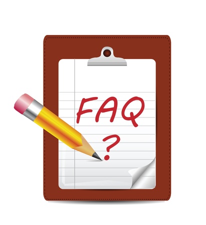 FAQ Icon Isolated on Whiteのイラスト素材