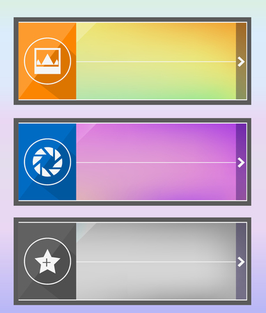 User Interface Buttonsのイラスト素材