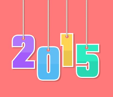 2015 Banner With Paper Letters