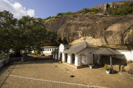 Dambulla cave temple in Matale district, Srilankaの写真素材