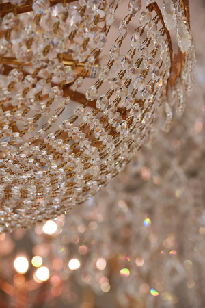 crystal strass for the lamp for luxury interior designの写真素材