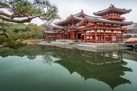 UJI, JAPAN-MAR 7,2015.Byodo-in is a Buddhist temple in the city of Uji in Kyoto Prefecture, Japanのeditorial素材