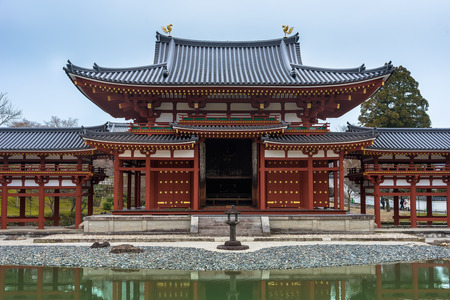 UJI, JAPAN-MAR 7,2015.Byodo-in is a Buddhist temple in the city of Uji in Kyoto Prefecture, Japanのeditorial素材