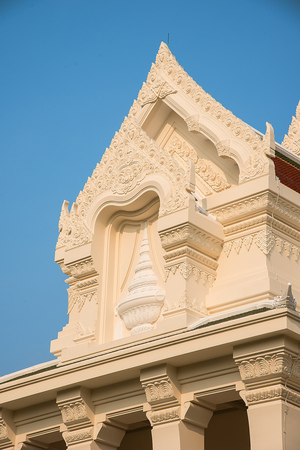 Bangkok, Thailand : 26 Mar 2015 - Chulalongkorn university auditorium is a traditional thai architecture style.のeditorial素材