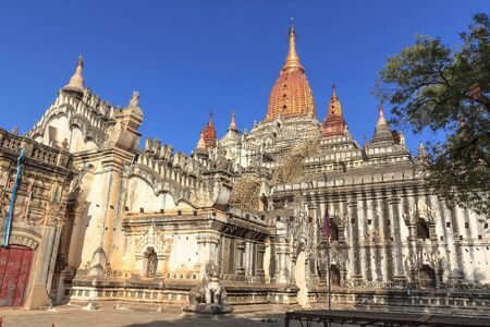 Ananda Pagoda is three of the most beautiful temple of bagan.の写真素材