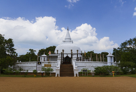 Anuradhapura, Sri lanka- JAN 24, 2014: Lankarama stupa is a Buddhist temple in an ancient place in the ancient kingdom of Anuradhapura.のeditorial素材