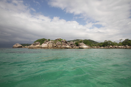 Idyllic crystal seawater  , attractive clear sea, nature coastline backgrounds during holidays, wave...