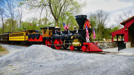 Elizabethtown, PA - April 2019: Abe Lincoln Funeral Train Re-Enactmentのeditorial素材