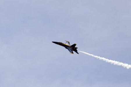 Farmingdale, New York, May 2016 - Blue Angel Fighter Planeのeditorial素材