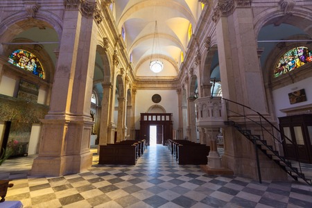 PRCANJ, MONTENEGRO - JULY 23, 2015: The Catholic Church of the Birth of the Virgin Mary in Prcanj, Montenegro, on July 23, 2015のeditorial素材