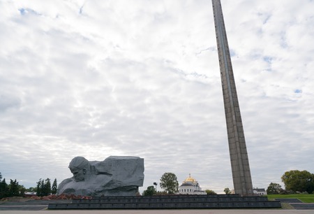 Brest, Belarus - September 25, 2016: necropolis and Courage Monument in Brest Fortressのeditorial素材