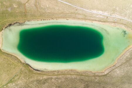 Vrazje lake in Durmitor national park, aerial viewの写真素材