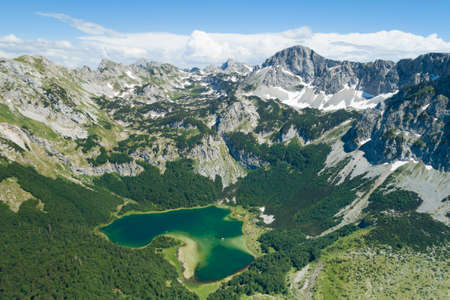 Trnovacko lake in Piva nature park, Montenegroの写真素材