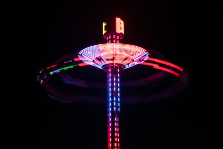 carousel roundabout, swinging turning around