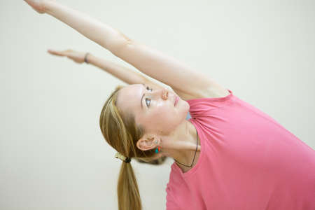 Group of positivel people practicing yoga in gym Teamwork, good mood and healthy lifestyle concept Teamwork, good mood and healthy lifestyle conceptの写真素材