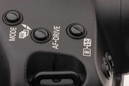 camera mode selector buttons. Buttons used to select between automatic and semi automatic modes of...