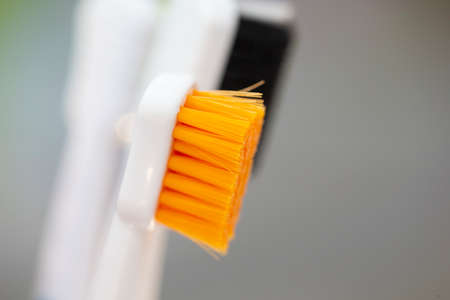 Abstract blur background image of toothbrush Close-upの写真素材