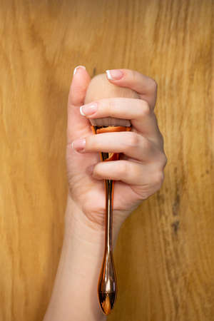 Image of beautiful hands with beautiful nails Soft focusの写真素材