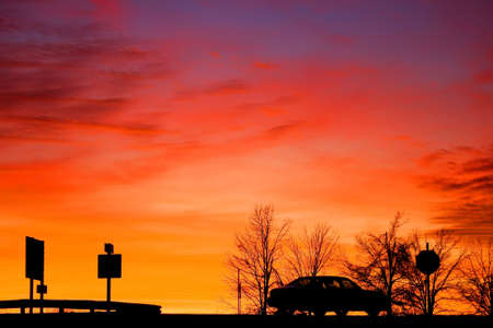 Midwest Sunsetの写真素材