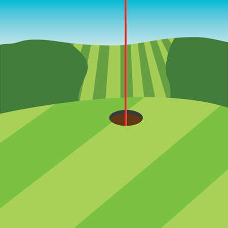 Golf Greenのイラスト素材