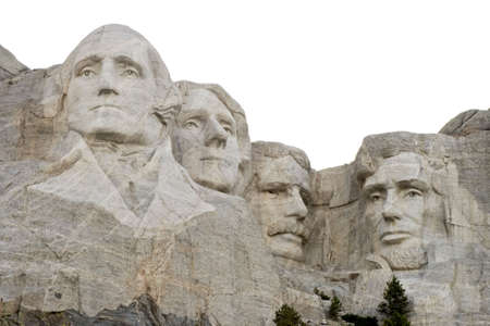 A view of Mt. Rushmore, near Keystone, South Dakota.のeditorial素材