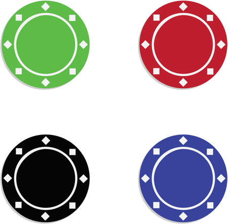 Poker Chipsのイラスト素材