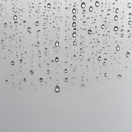 Water drops on glass. Raindrops on the window. Natural background. generative aiの素材