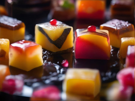Japanese traditional Japanese sweets Yokan. ai generativeの素材