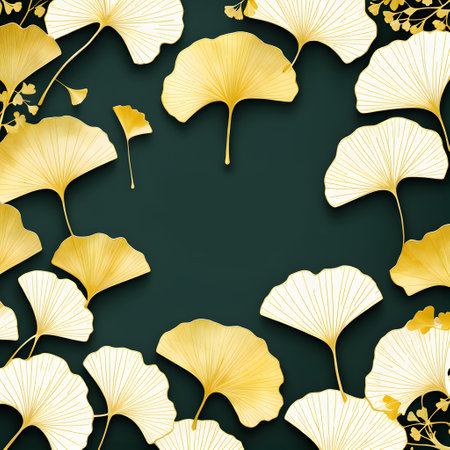 Peaceful and serene floral foliage with minimal design and colorful pattern. ai generativeの素材