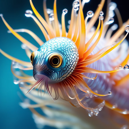 an underwater species that possesses a unique ability to detect and navigate using Earth's magnetic field. ai generativeの素材