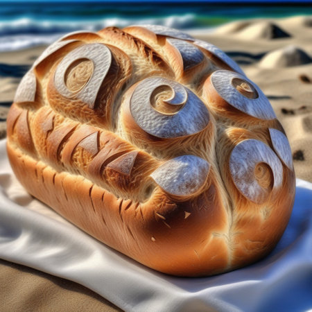 Delicious Seaside Sourdough Symphony Bread. ai generativeの素材