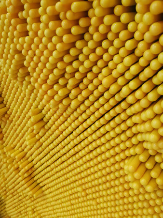 Yellow toy pin board, plastic button boards, activity art