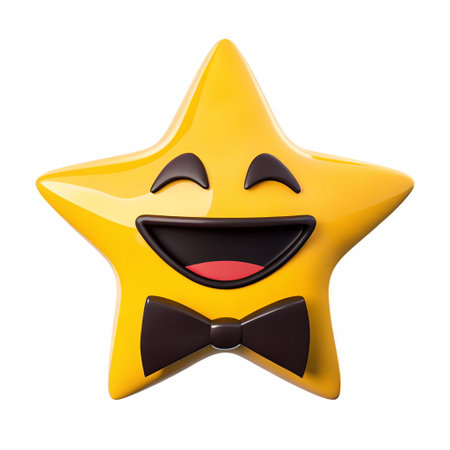 star with a bow tie emoji from the objects categoryの素材