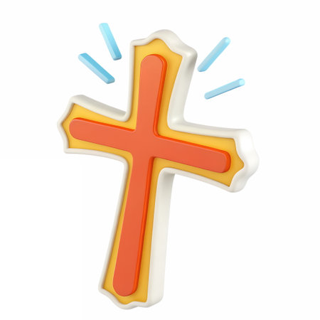 3D icon, A simple crossの素材