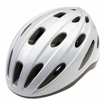 Top view, A bicycle helmet. isolated on a transparent backgroundの素材