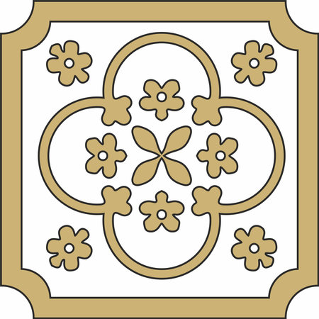 Vector gold and black ancient Roman ornament elements. Classic European parts of patterns. Lili and Krovnsのイラスト素材