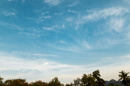 blue sky and cloud background.