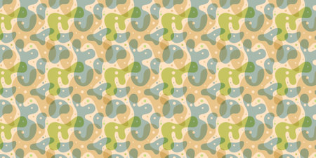 Seamless pattern with leopard print. Animal skin texture.のイラスト素材