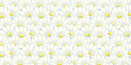 Flower art seamless pattern. Premium floral pattern design. Aesthetic vibe style. Find fill pattern on swatchesのイラスト素材