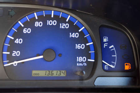 Fuel gauge on its way to empty