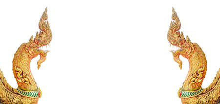 Thai dragon or king of Naga statueの写真素材