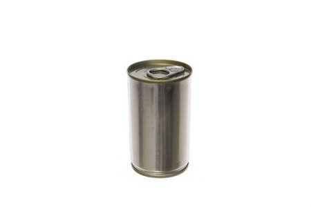 Tin can sealed, with no label, isolated